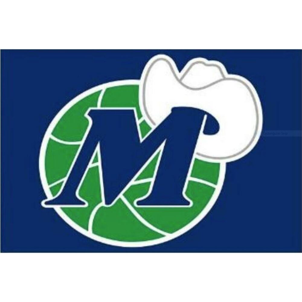 Dallas Mavericks Flag Banner New 3x5 Feet Retro Cowboy Hat Gameday‎ Mancave